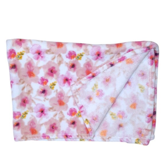 2022 Lilly Bloom Floral Soft Security Lovey Blanket 28" X 39" - Picture 2 of 4